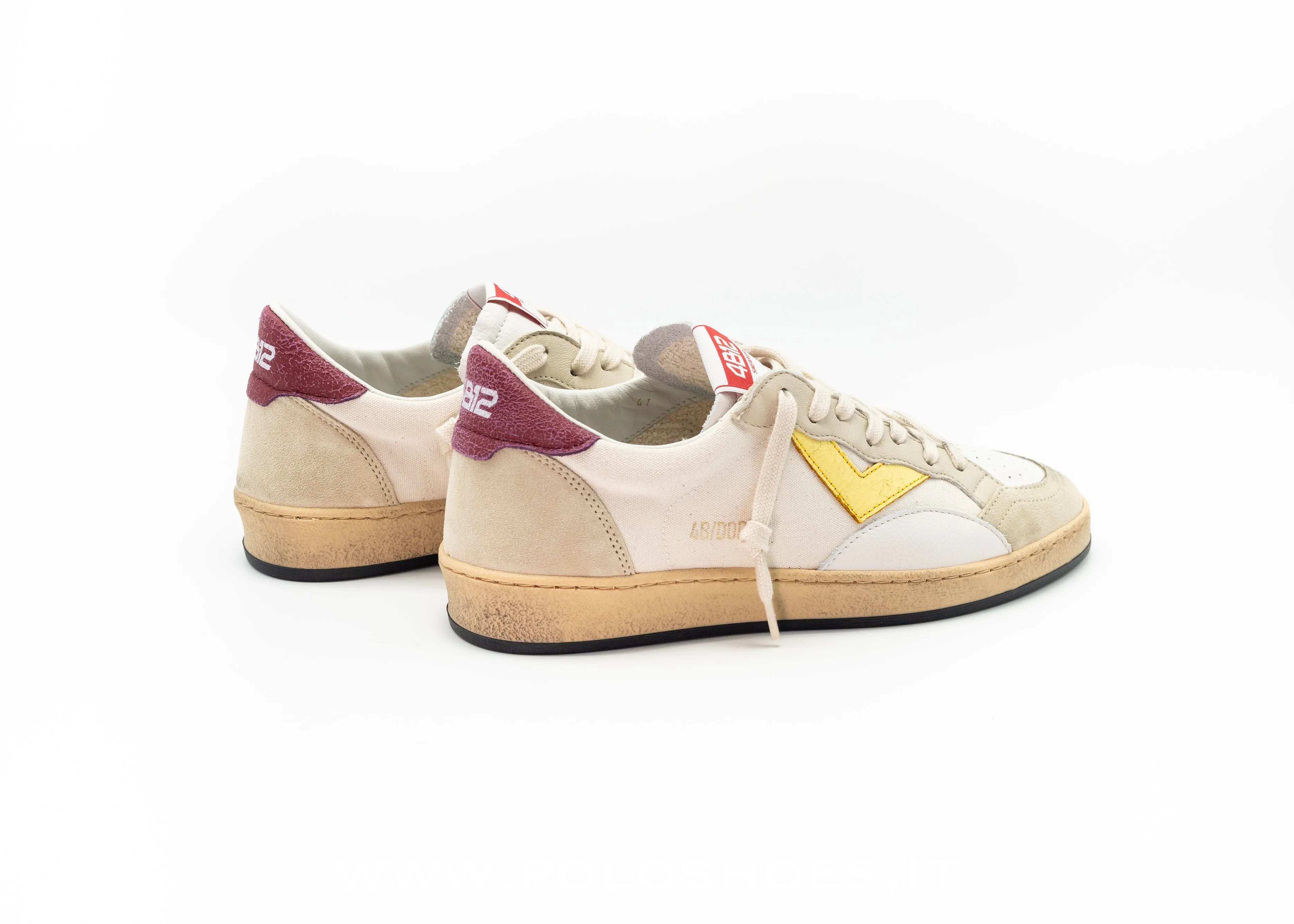 4B12 - PLAY NEW SNEAKERS CANVAS BORDO'