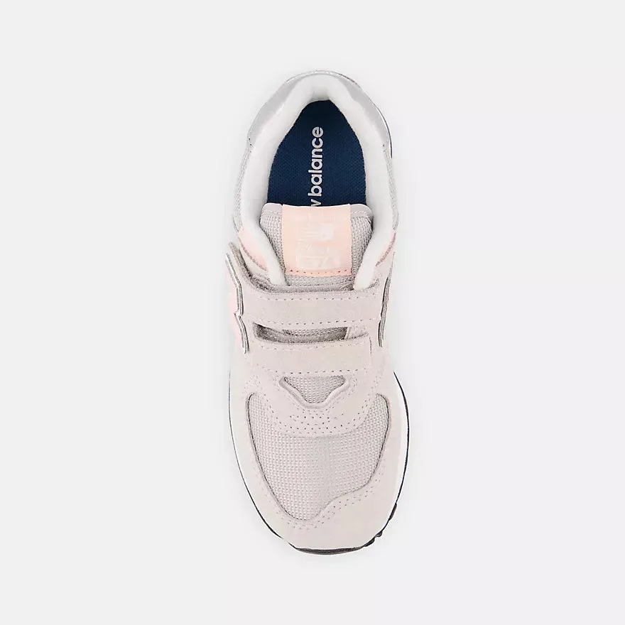 574 Core Hook & Loop Sneaker (Rain Cloud   Pink Haze)