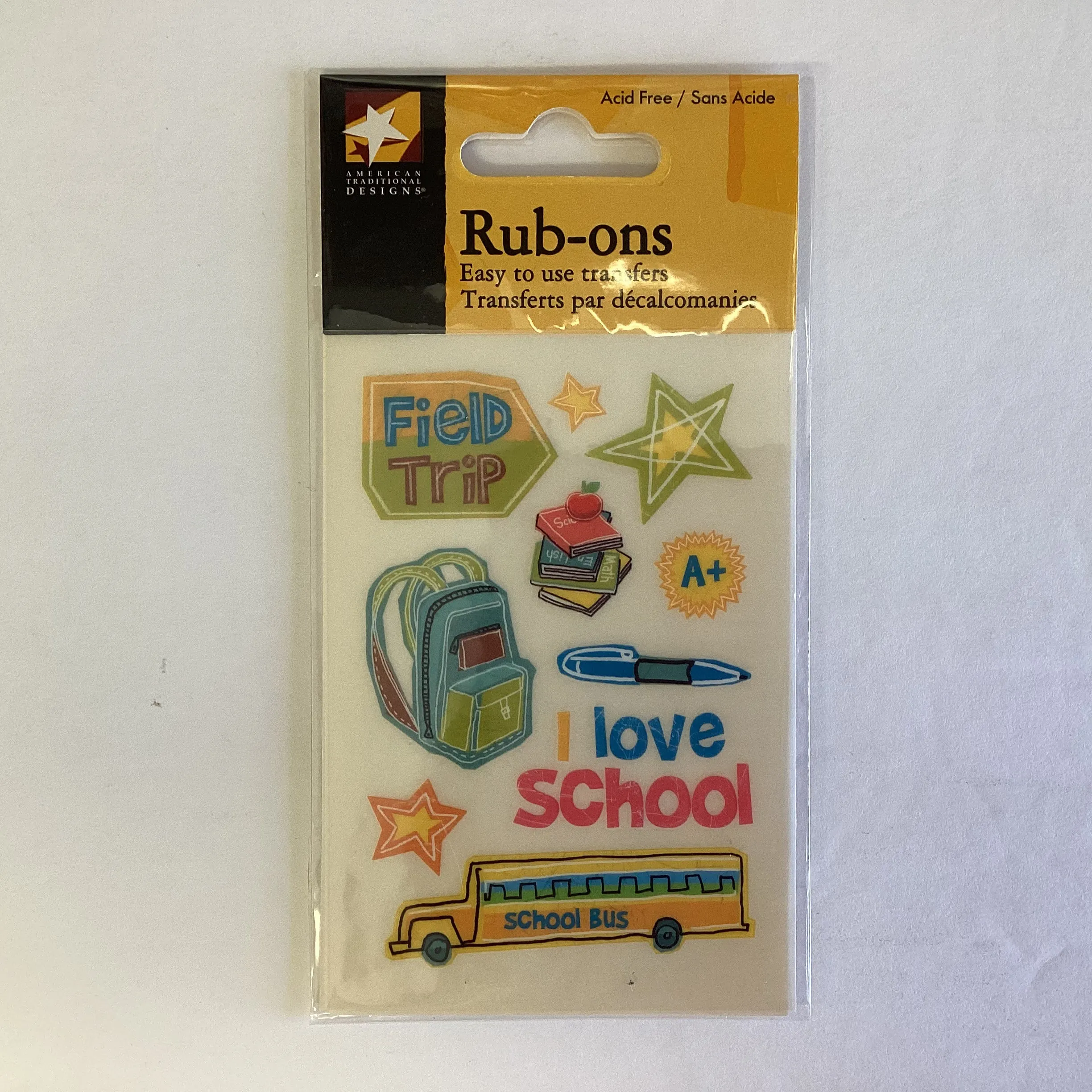 American Traditional GRADE SCHOOL MINI Rub-ons