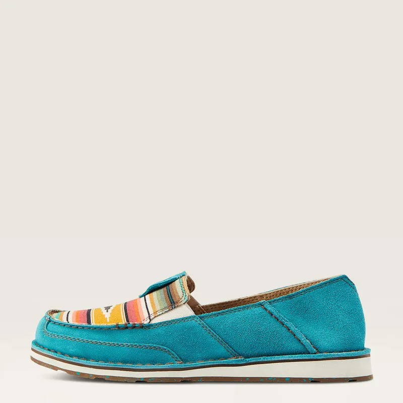 Ariat Aztec Teal Suede Cruiser