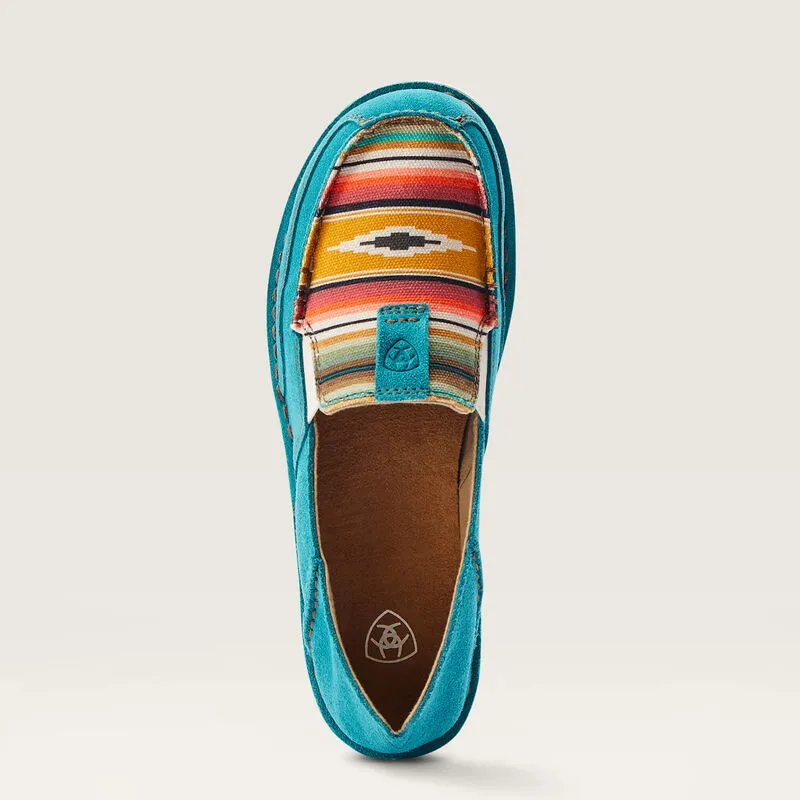 Ariat Aztec Teal Suede Cruiser