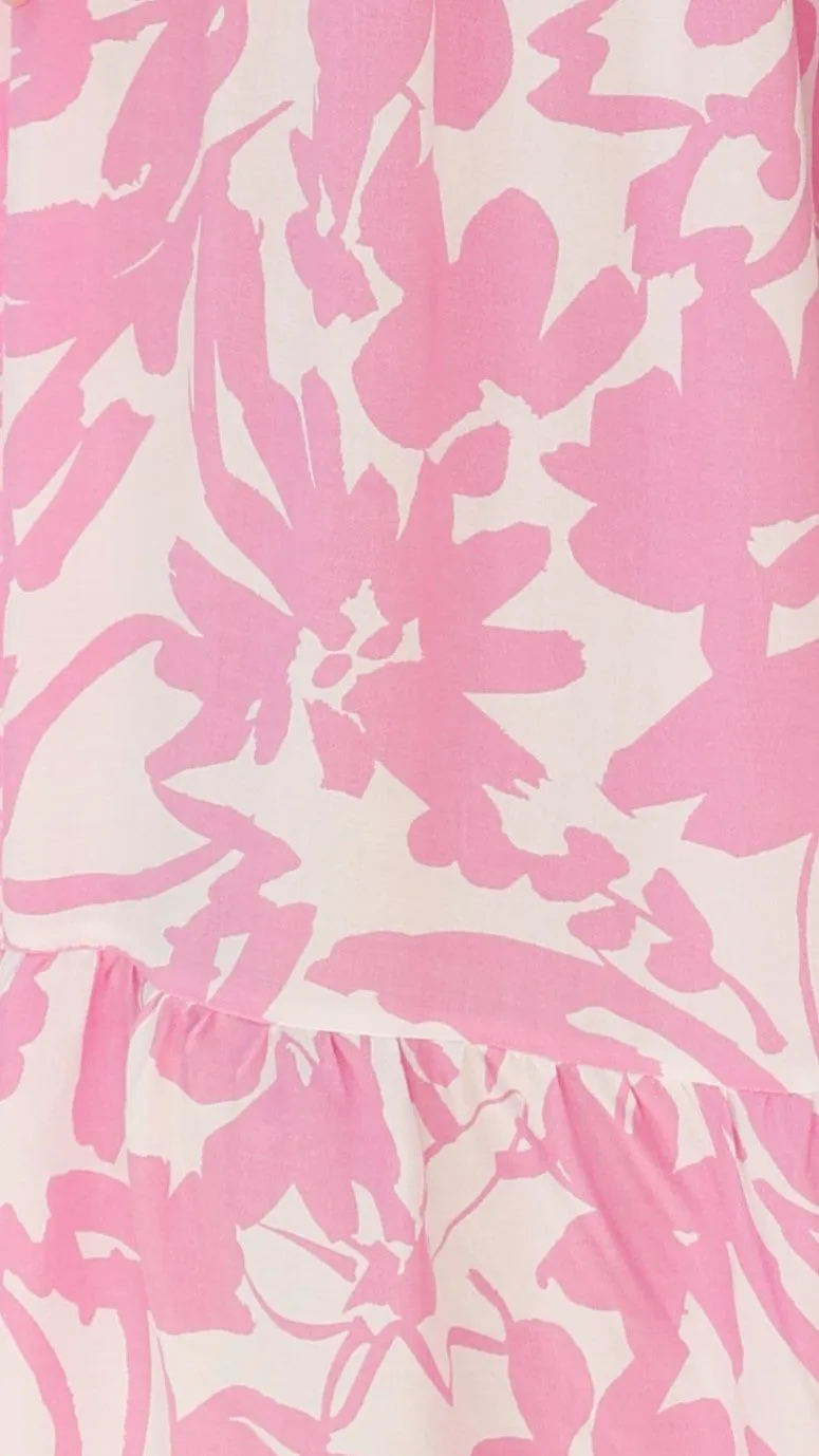 Ariel Maxi Dress - Pink Floral