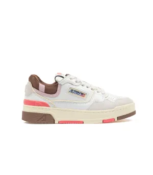 Autry Clc Low Bianco Rosa Donna