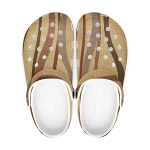 Autumn Stripes  All Over Printed Clogs