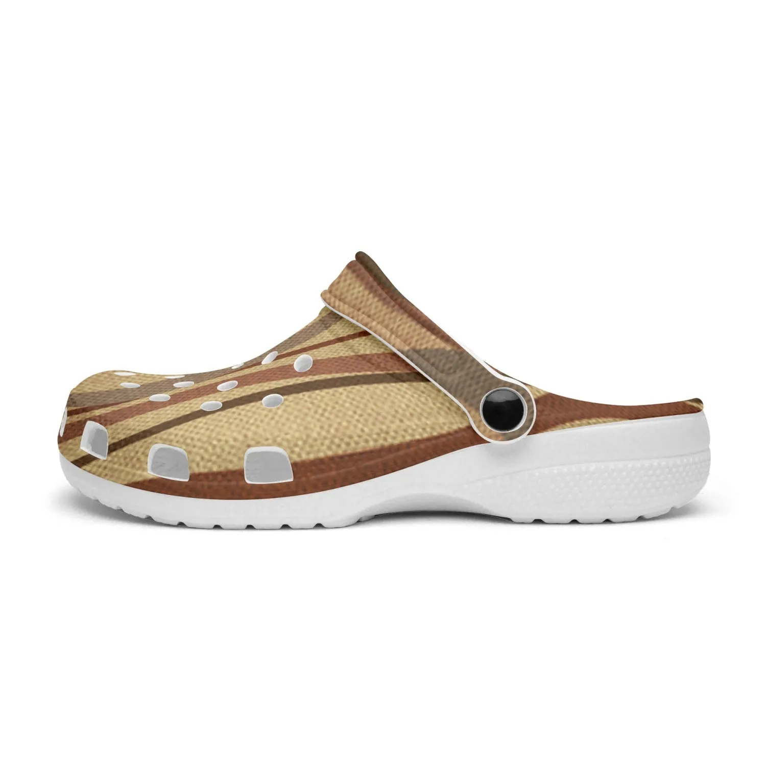 Autumn Stripes  All Over Printed Clogs
