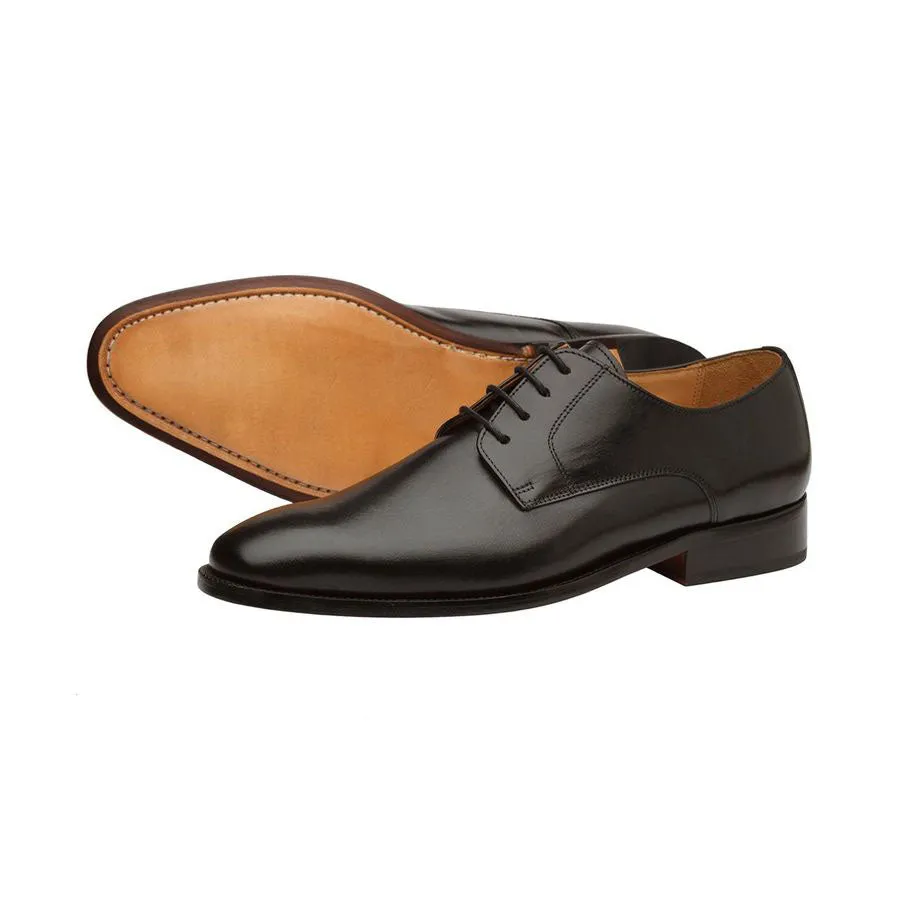 Black Classic Plain Derby
