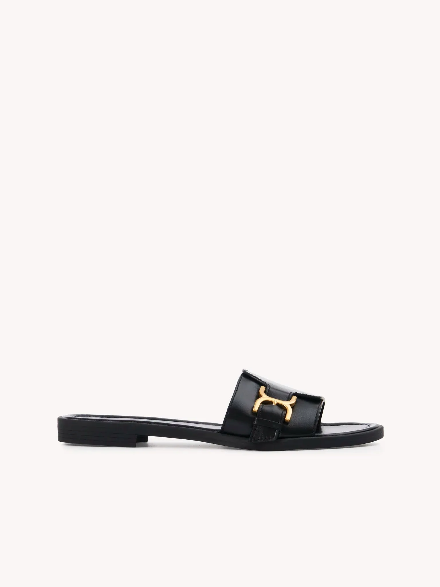 CHLOÉ MARCIE SLIDES BLACK