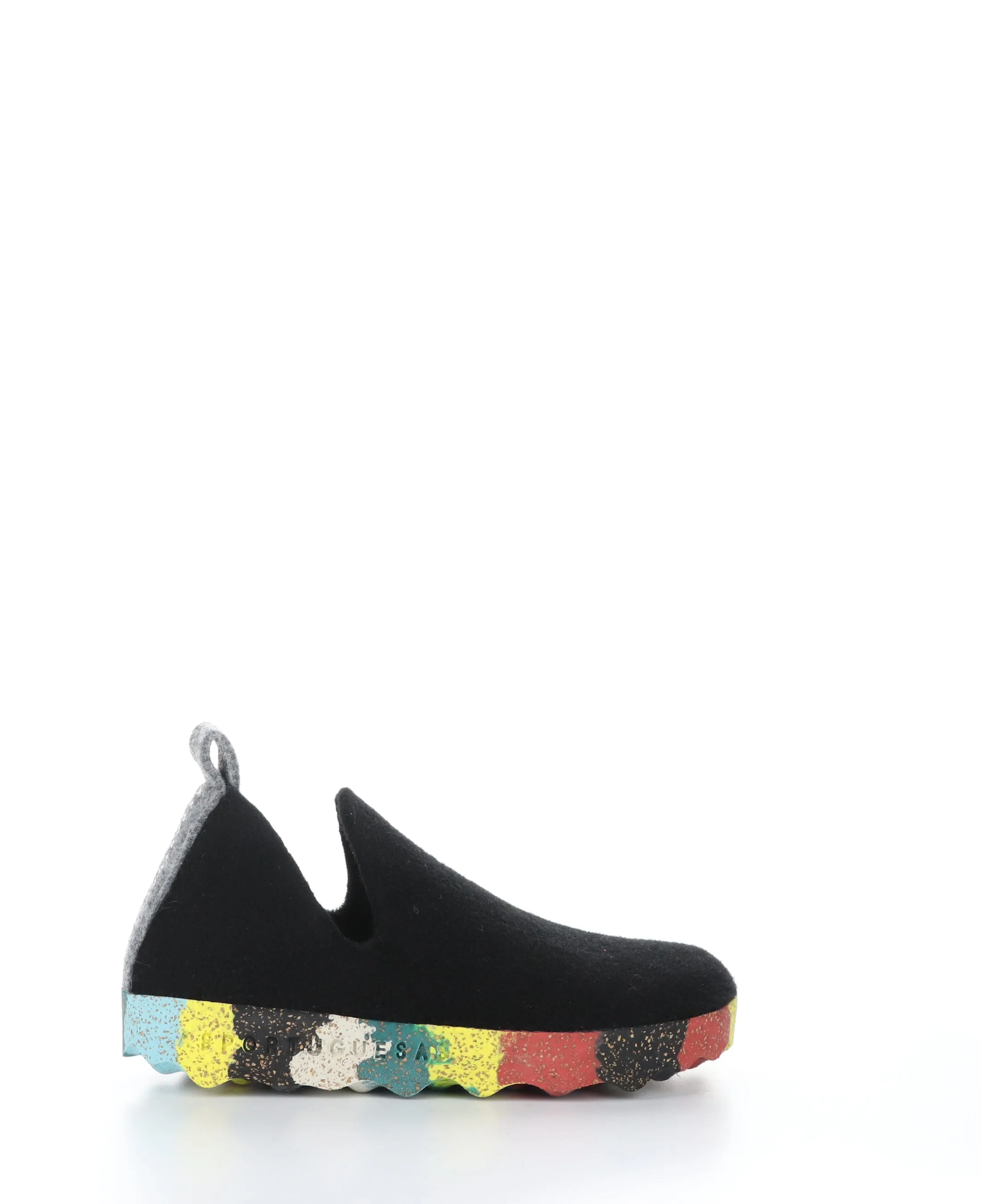 CITY003ASP Black/Multi Round Toe Shoes|CITY003ASP Chaussures �� Bout Rond in Noir