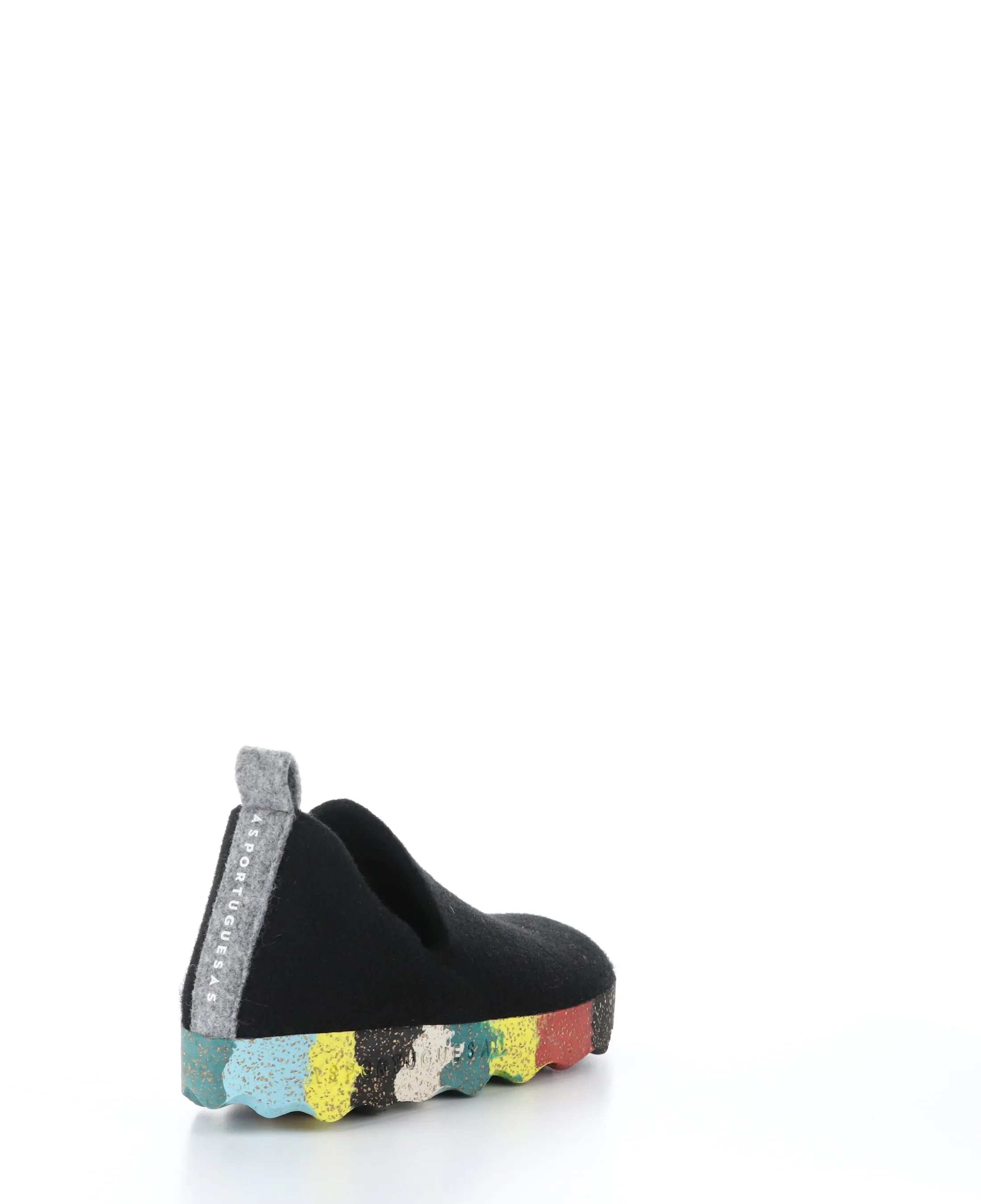 CITY003ASP Black/Multi Round Toe Shoes|CITY003ASP Chaussures �� Bout Rond in Noir