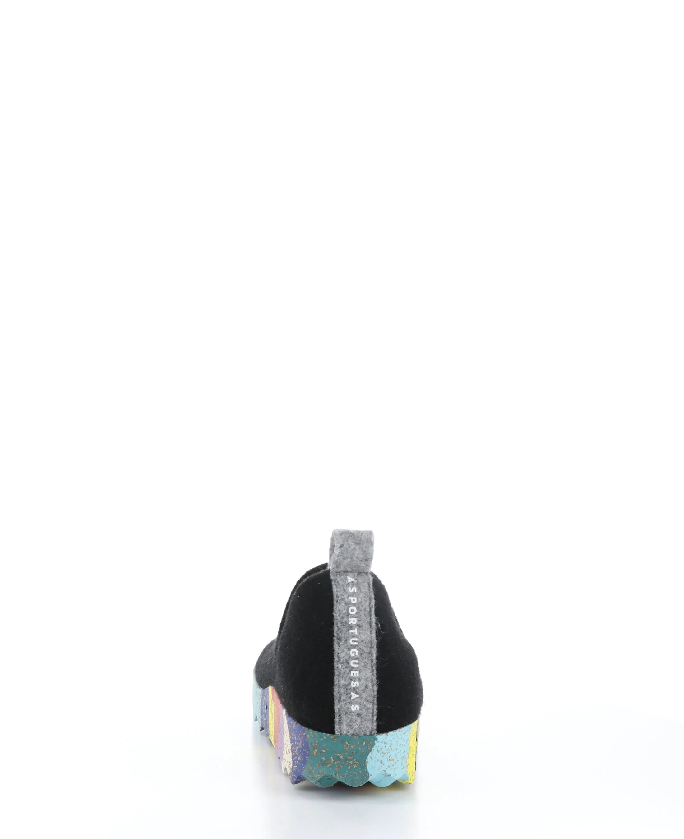 CITY003ASP Black/Multi Round Toe Shoes|CITY003ASP Chaussures �� Bout Rond in Noir