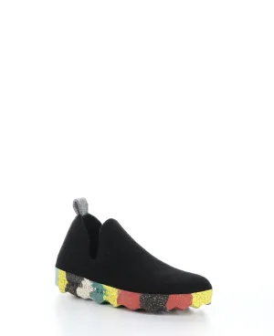 CITY003ASP Black/Multi Round Toe Shoes|CITY003ASP Chaussures �� Bout Rond in Noir