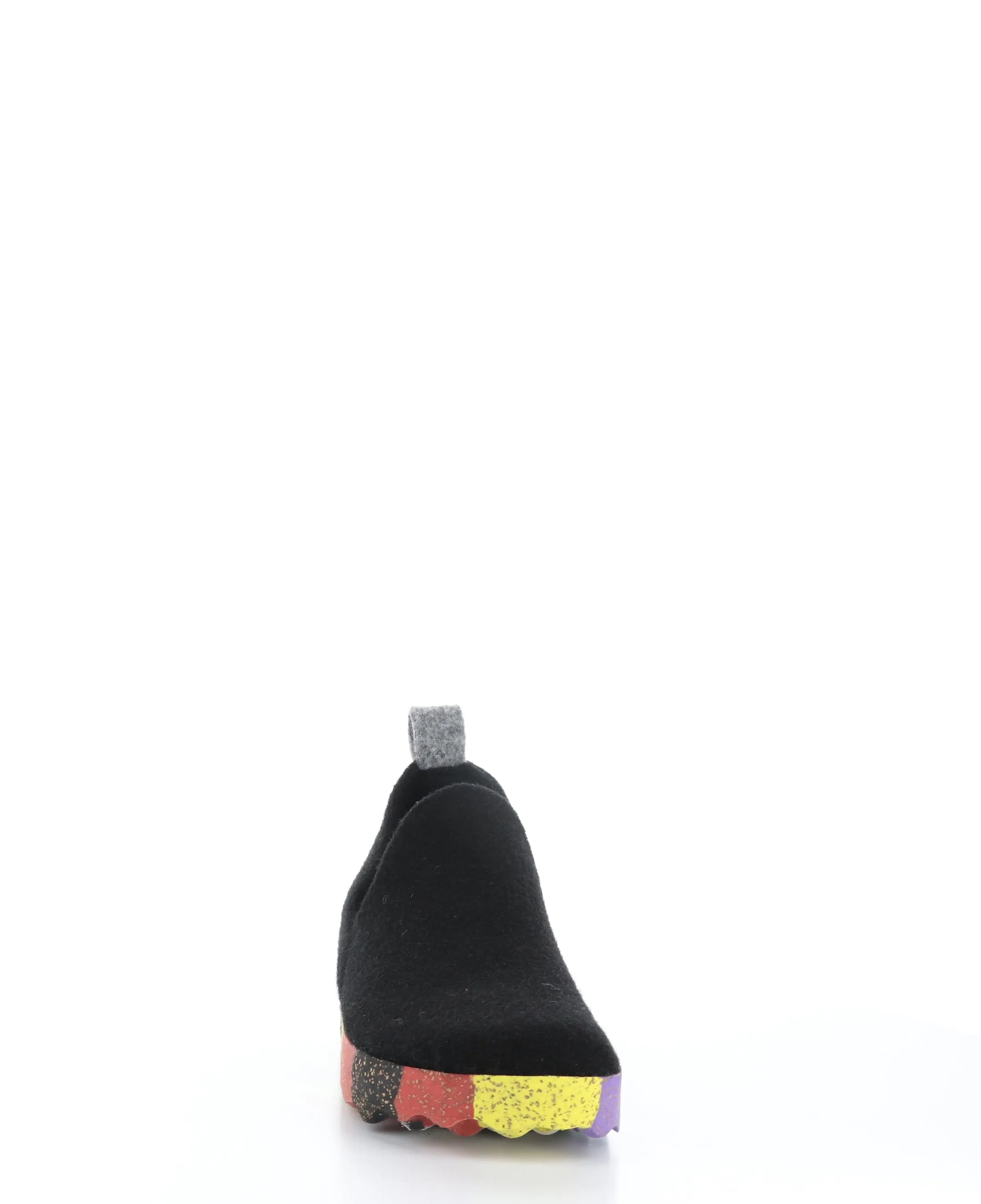 CITY003ASP Black/Multi Round Toe Shoes|CITY003ASP Chaussures �� Bout Rond in Noir