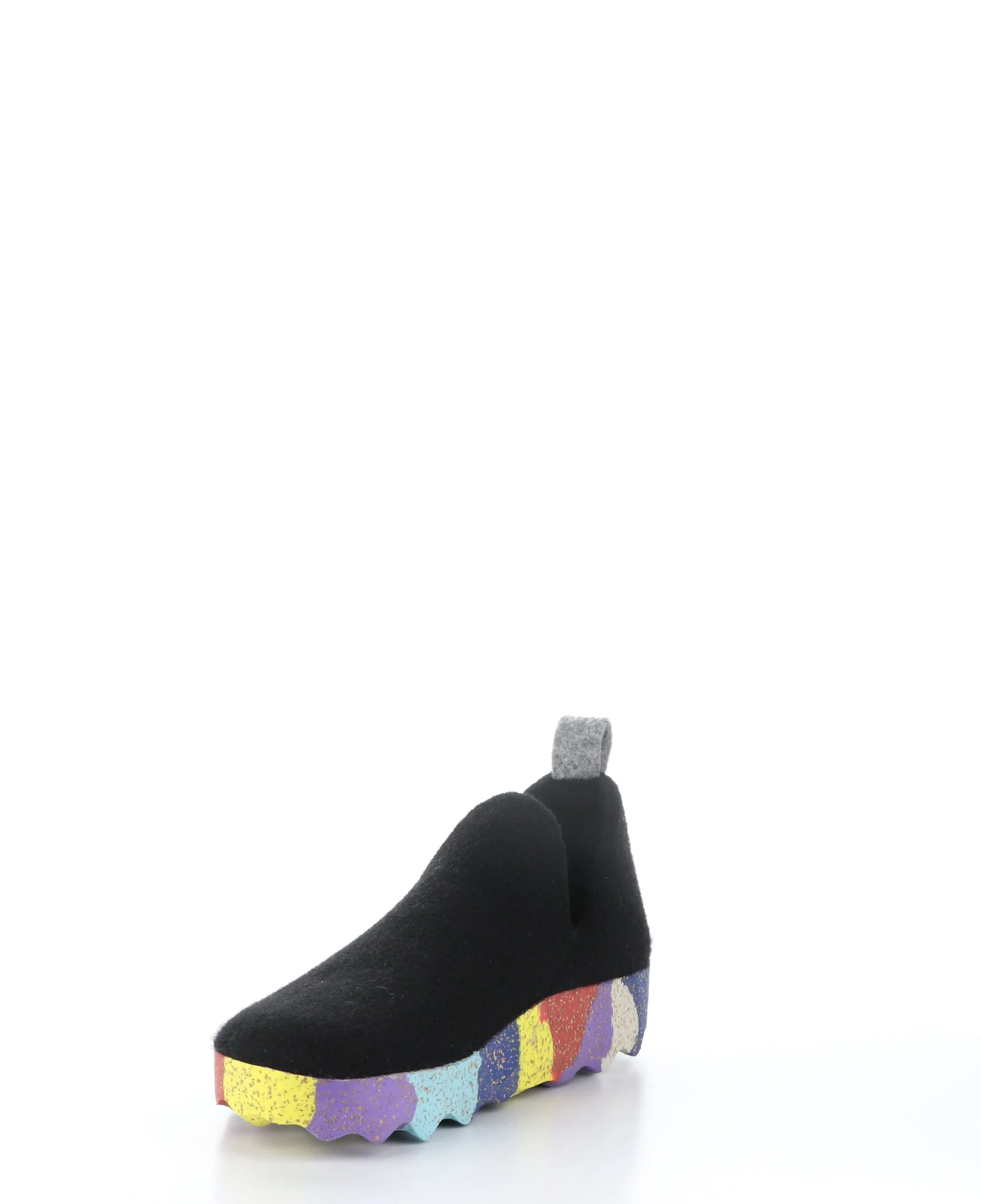 CITY003ASP Black/Multi Round Toe Shoes|CITY003ASP Chaussures �� Bout Rond in Noir
