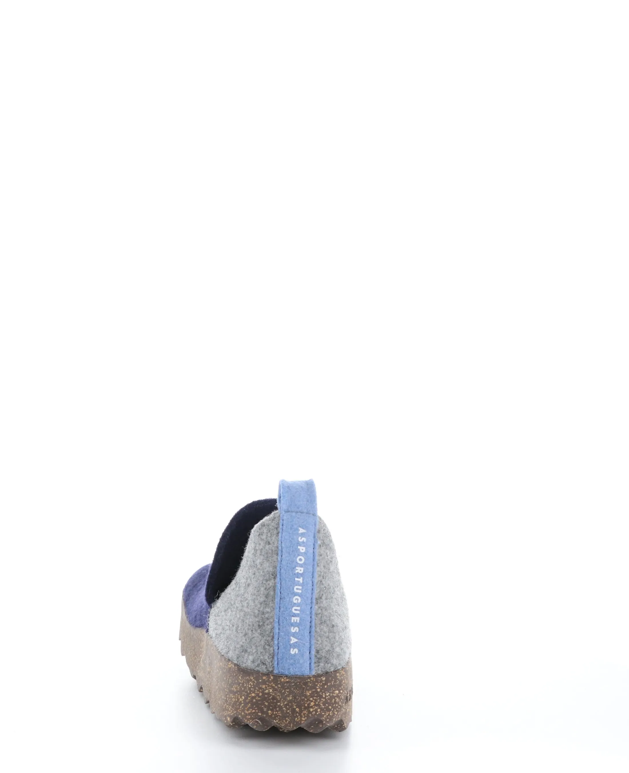 CITY086ASP Navy/Conc/Bblue Round Toe Shoes|CITY086ASP Chaussures �� Bout Rond in Bleu