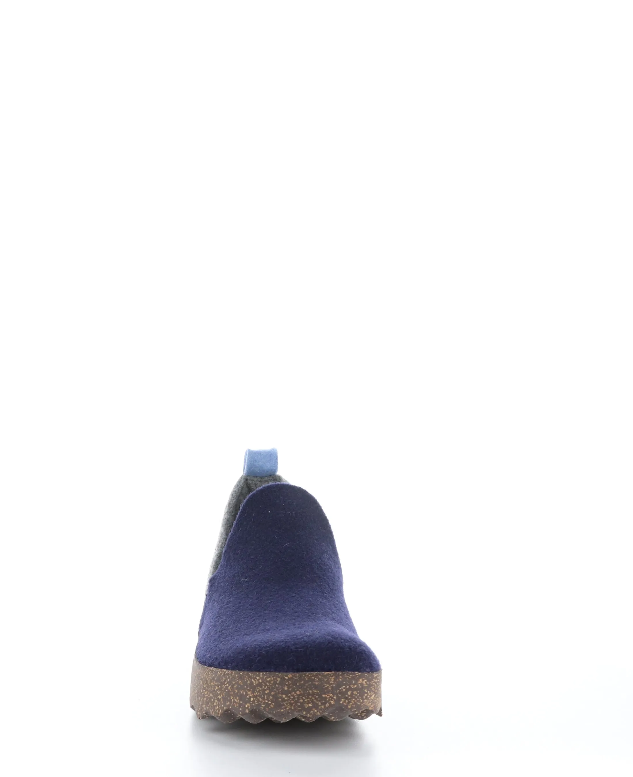 CITY086ASP Navy/Conc/Bblue Round Toe Shoes|CITY086ASP Chaussures �� Bout Rond in Bleu