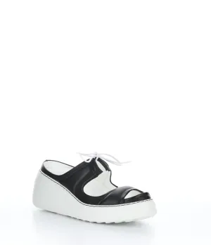 DARE520FLY BLACK Round Toe Shoes|DARE520FLY Chaussures �� Bout Rond in Noir