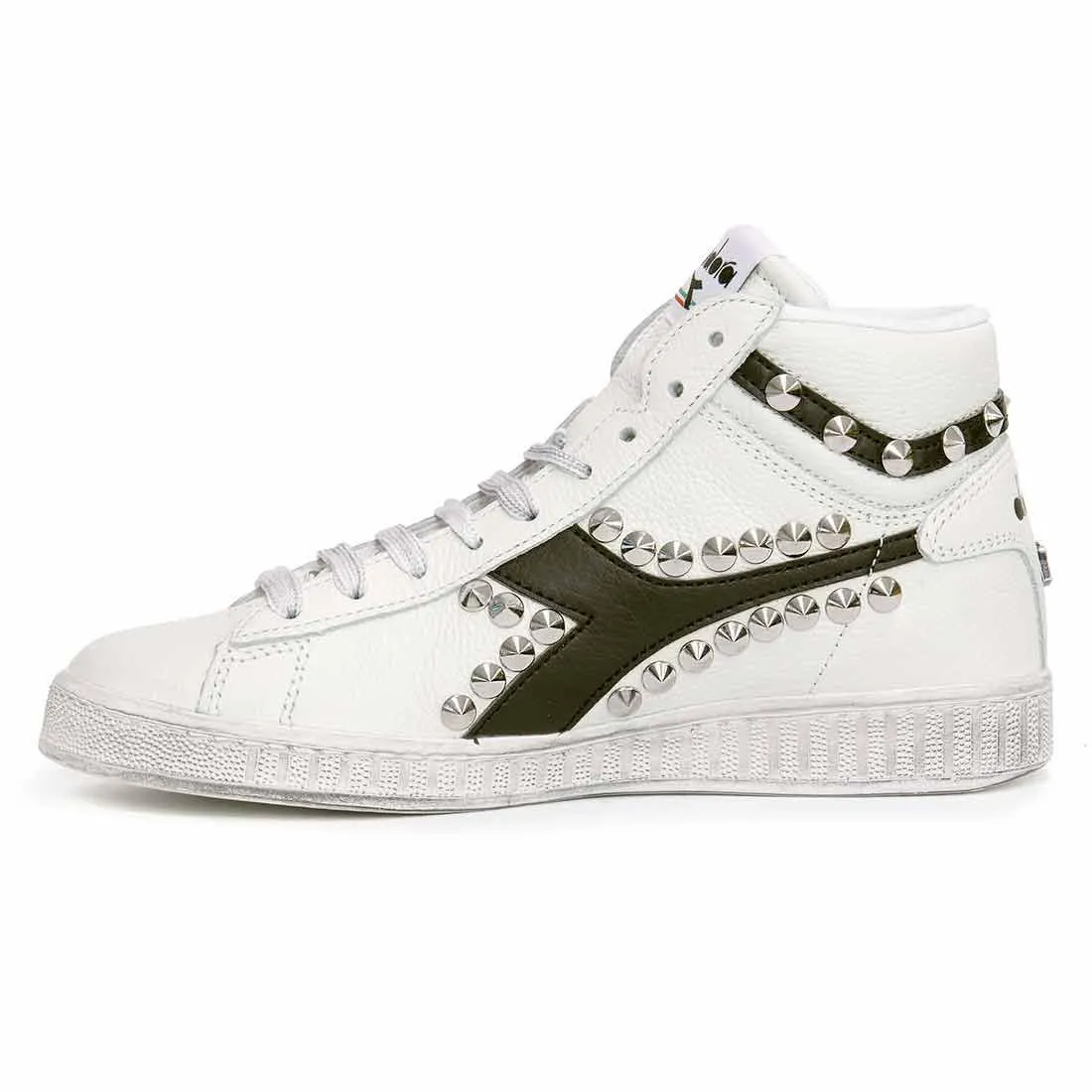 Diadora Game High con Borchie a Cono  - Nere
