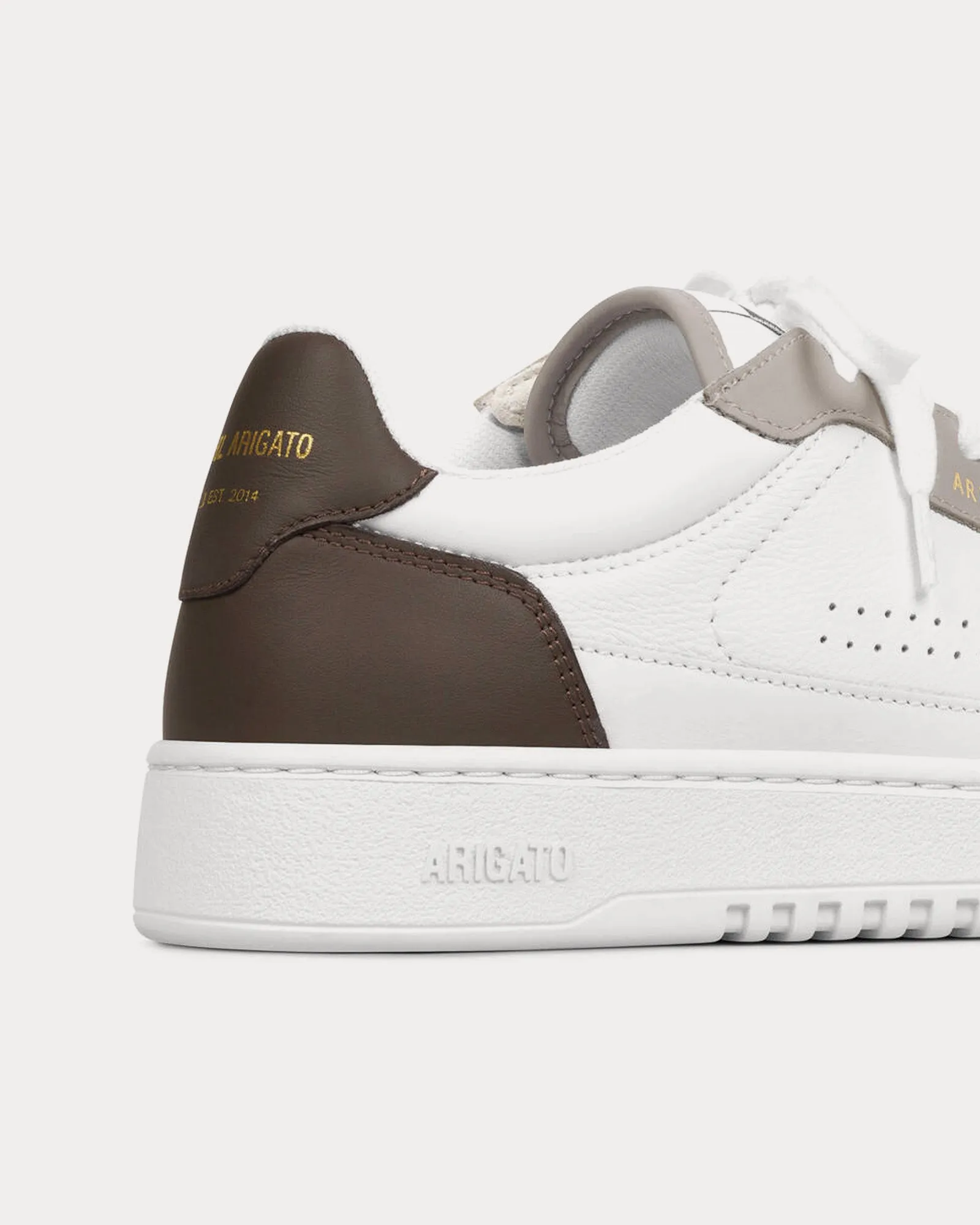 Dice Lo White / Dark Brown Low Top Sneakers