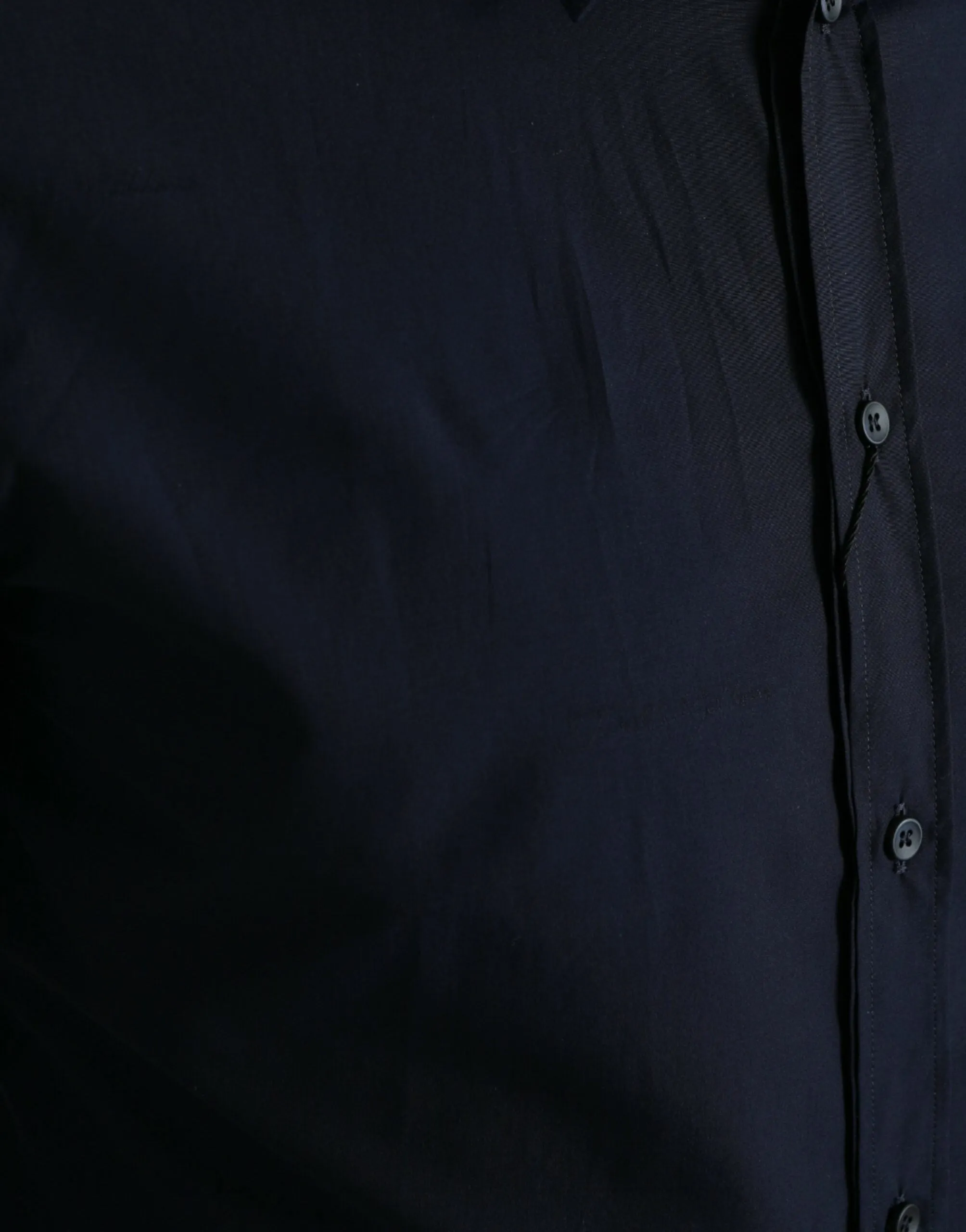 Elegant Navy Jacquard Dress Shirt