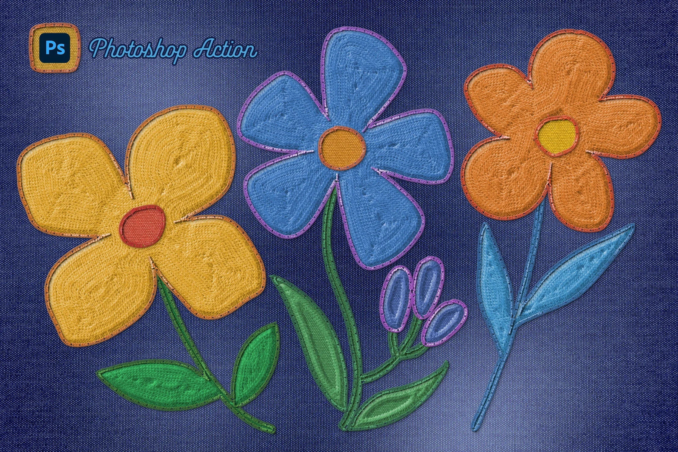Embroidery Photoshop Action