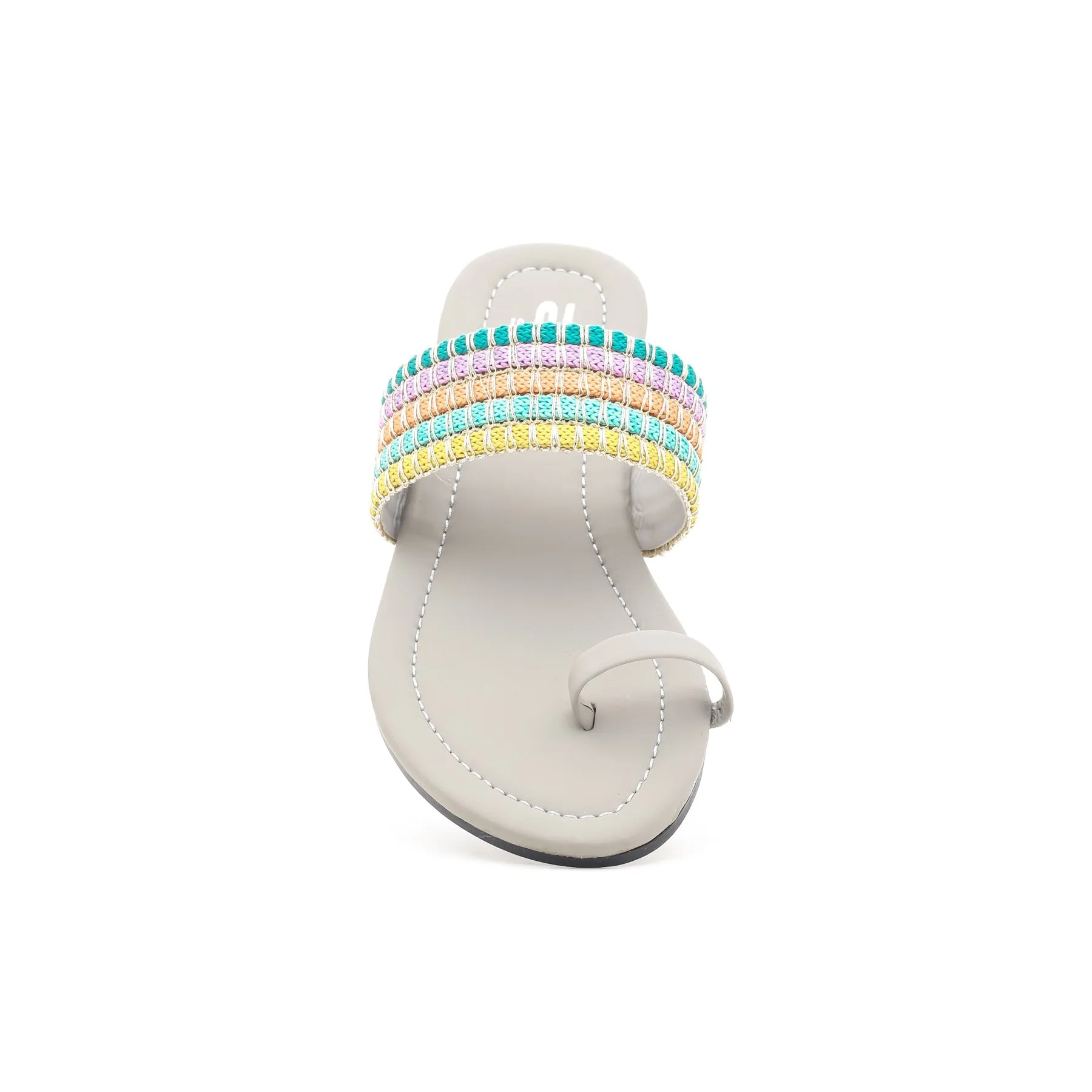 Grey Casual Chappal CL1254