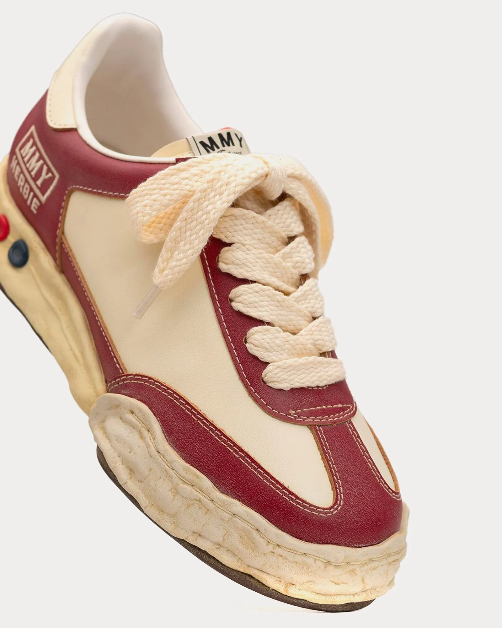 Herbie OG Sole VC Leather Red / White Low Top Sneakers