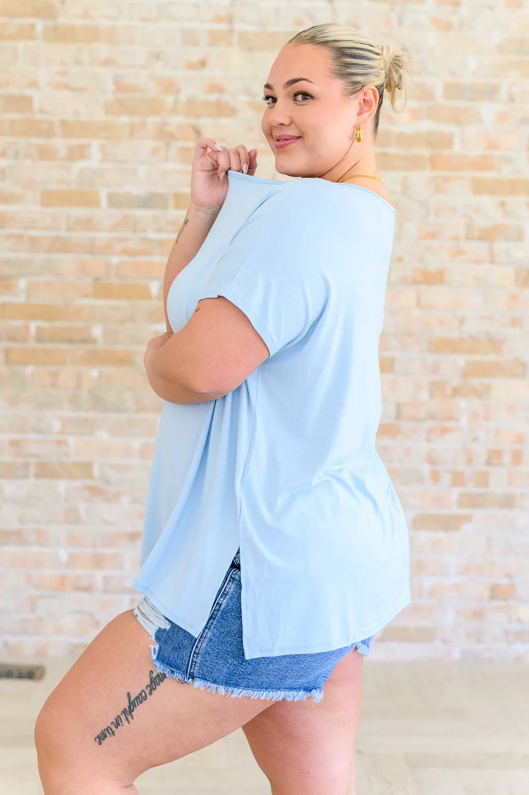 I'll Fly Away Round Neck Relaxed Top - 6/13/2024