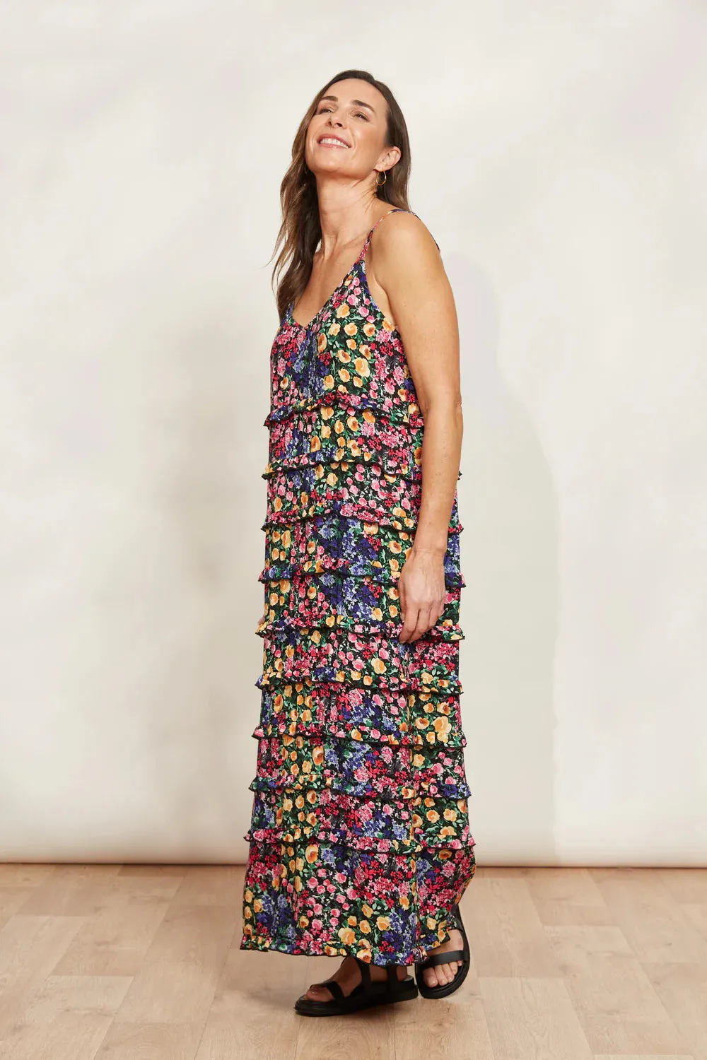 La Mer Frill Maxi Blume