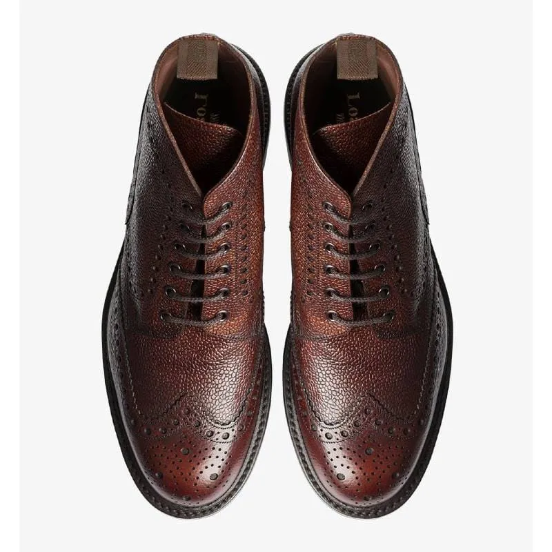 Loake Bedale Leather Mens Boot - Oxblood Grain