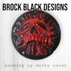 Looking up through on Harley Davidson derby and points cover