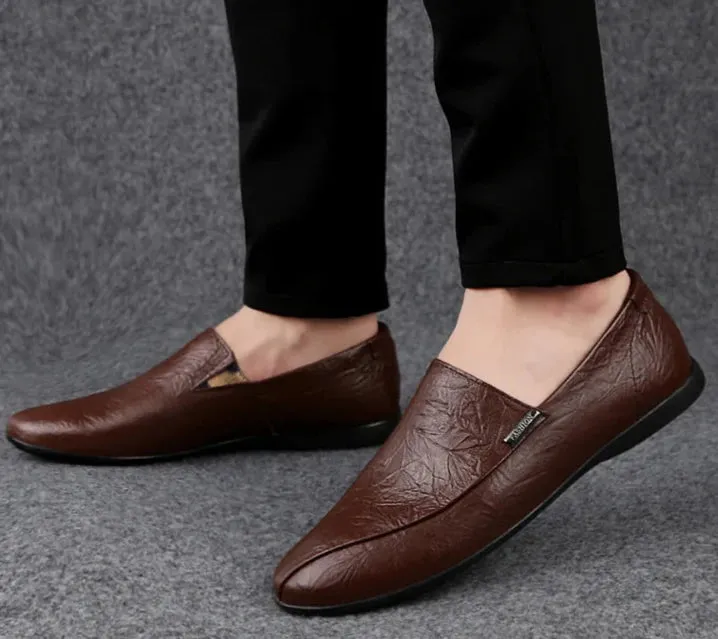 Men's Leather Low-top Trendy Casual Shoes (In Stock)