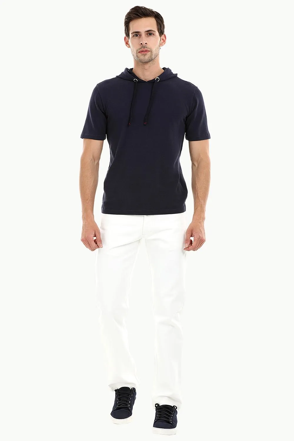 Mens Short Sleeve Hooded T-Shirt