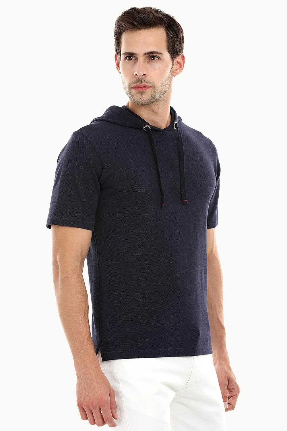 Mens Short Sleeve Hooded T-Shirt