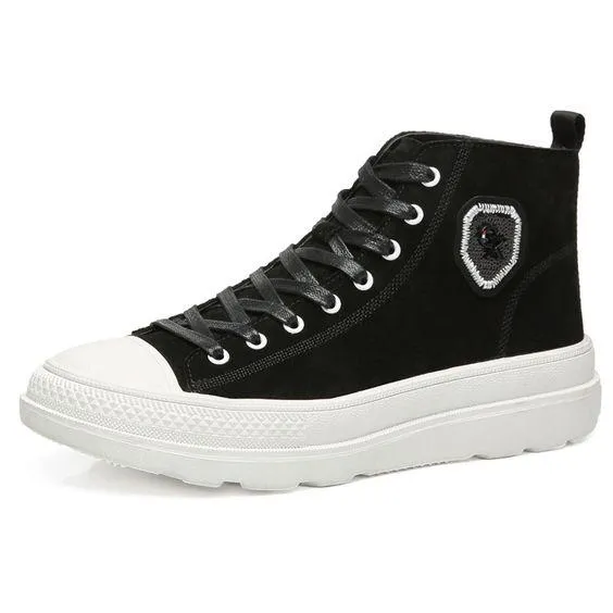 Men's Simple Style High Top Leather Martin Boots
