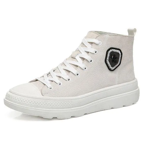 Men's Simple Style High Top Leather Martin Boots