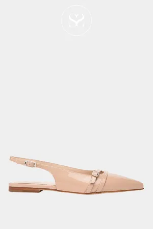 NERO GIARDINI E512361D NUDE LEATHER SLINGBACK SHOES