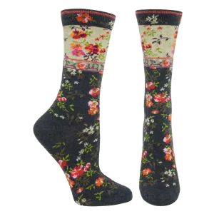 Ozone Mona Linen Socks, Charcoal