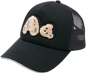 Palm Angels Bear Trucker Hat Black Brown