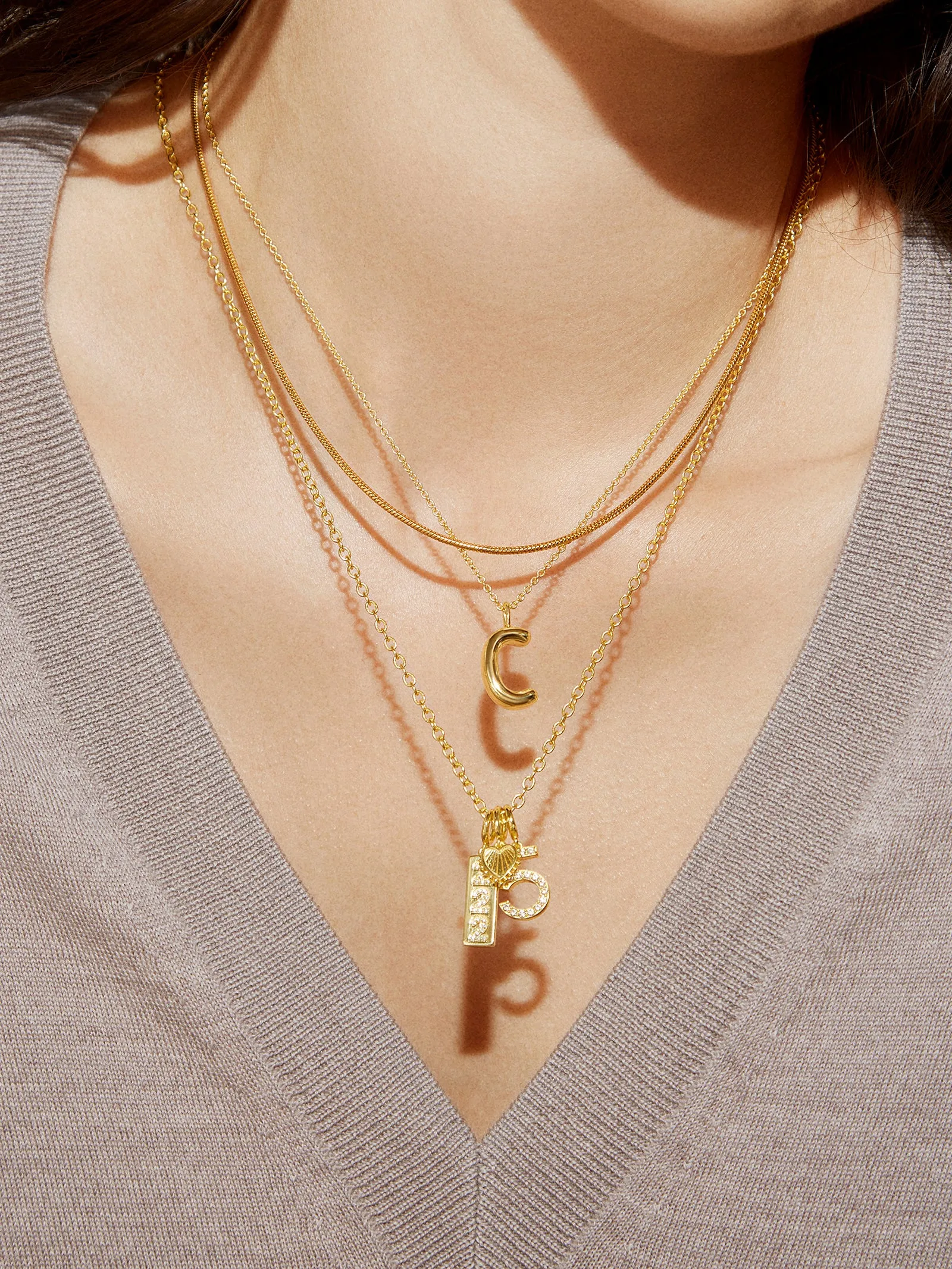 Pavé Number Cluster Charm - 8