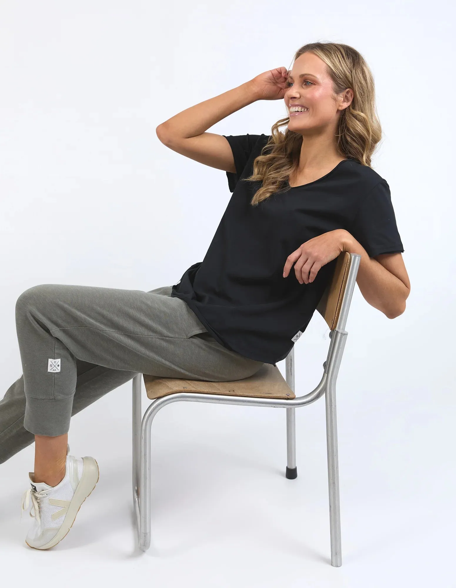 Pima V Tee - Black (Plus Size)