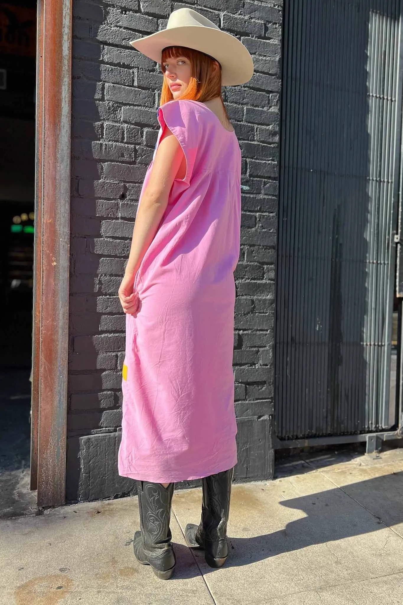 Pink Peacock Smock