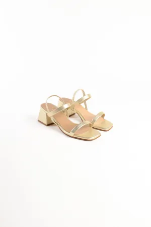 POPPY GOLD - Strappy Heeled Sandal