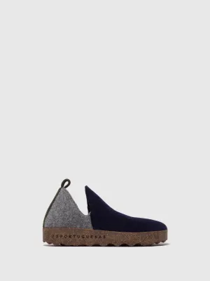Round Toe Shoes CITY NAVY/CONCRETE