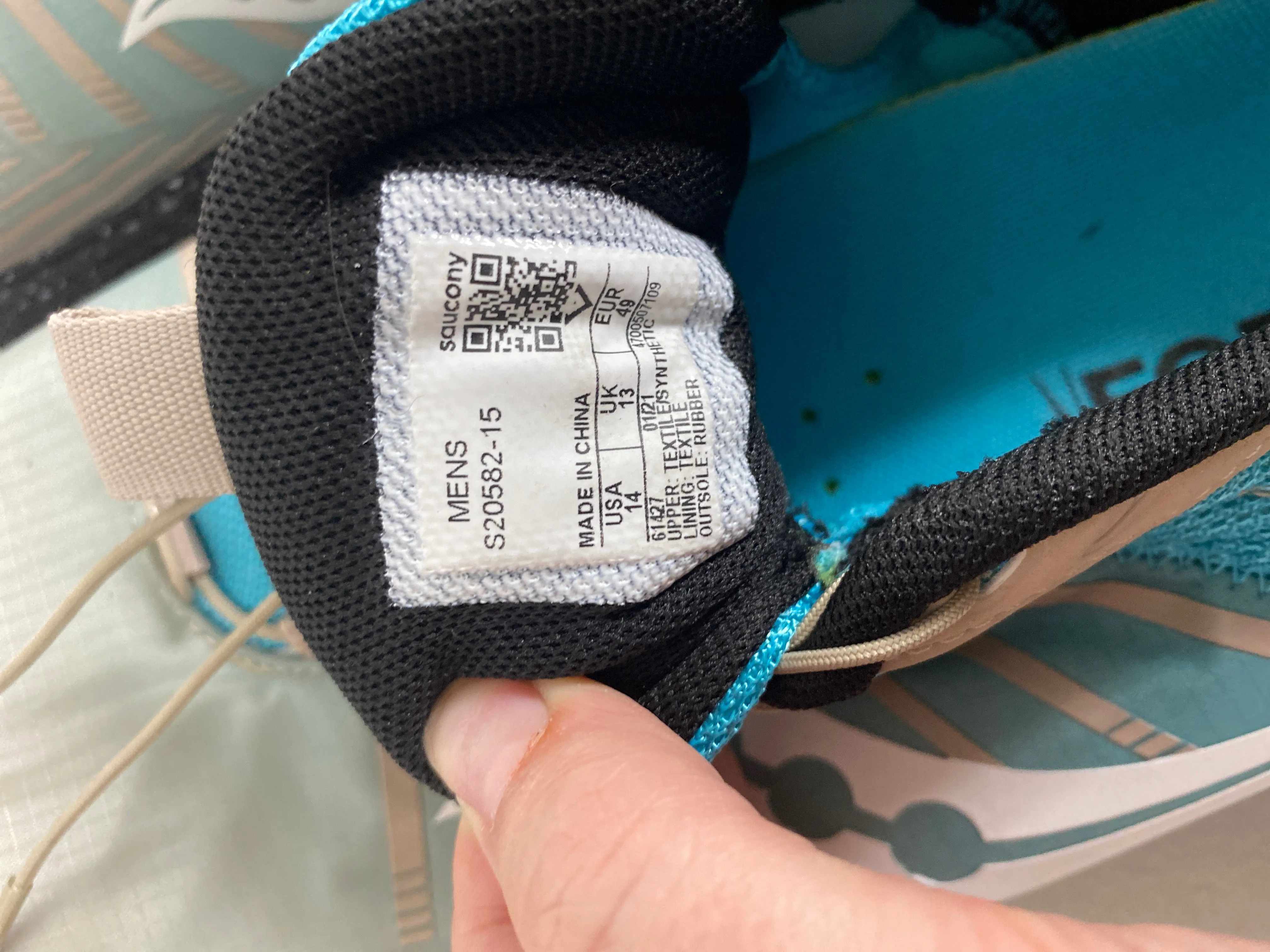 SAUCONY AQUA MAD RIVER TR2 ASTROTRAIL ' WATER' SNEAKERS SIZE 14