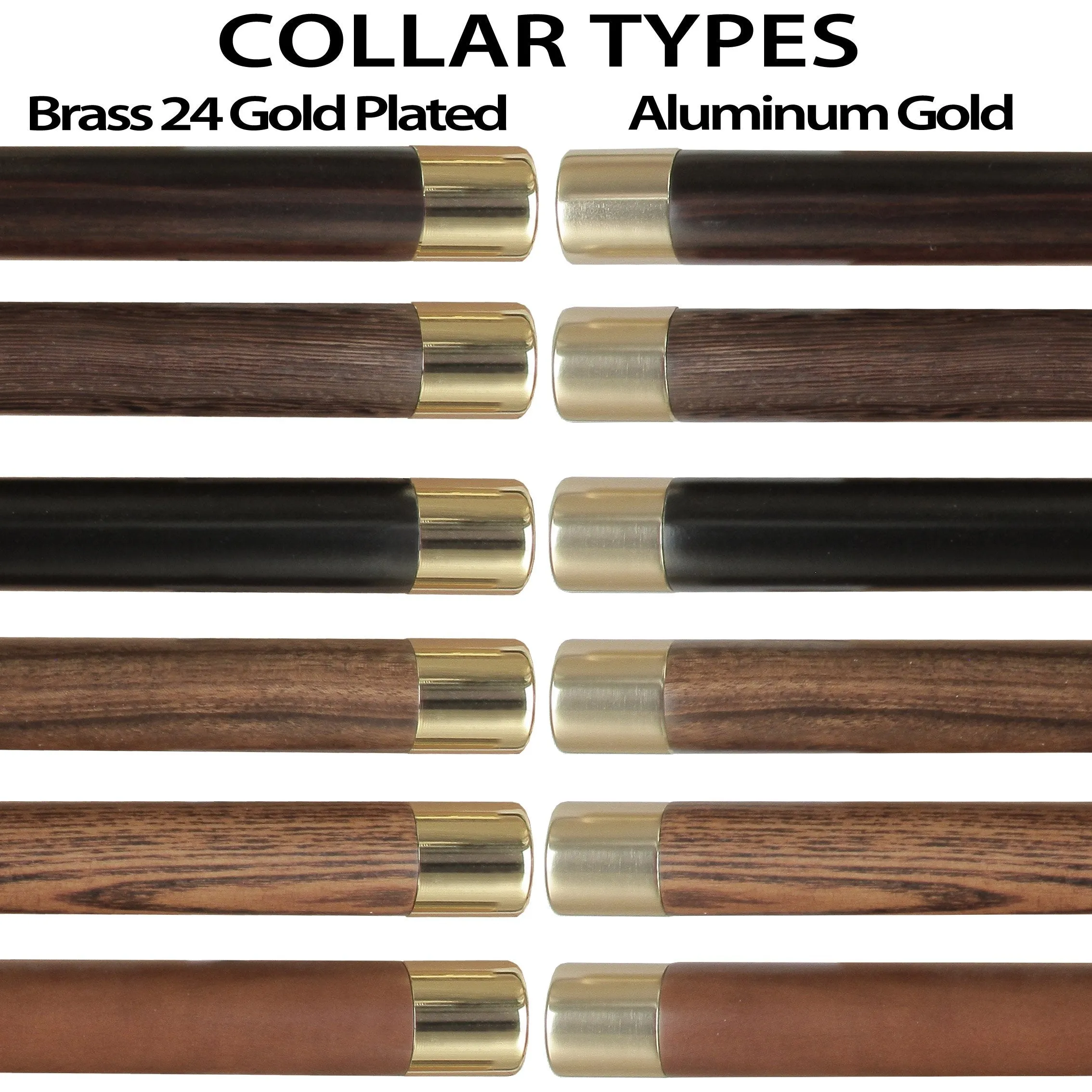 Scratch and Dent Premium Brass Derby Handle Walking Cane: Custom Shaft & Collar V2352