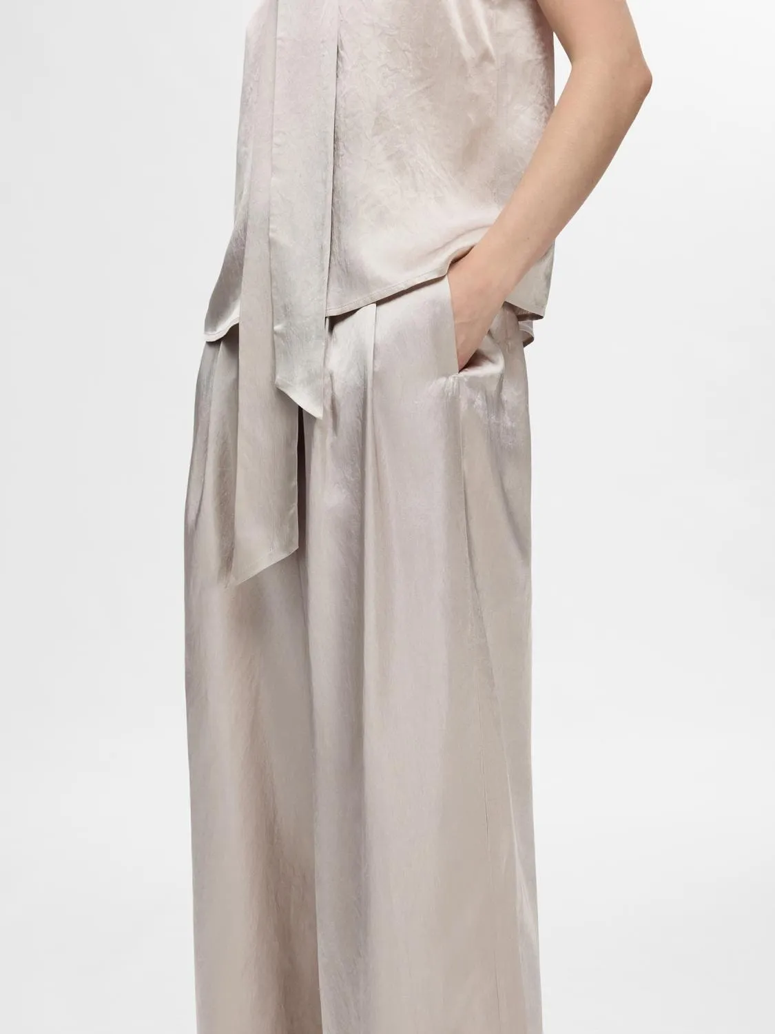 Selene High Waist Trousers - Selected Femme