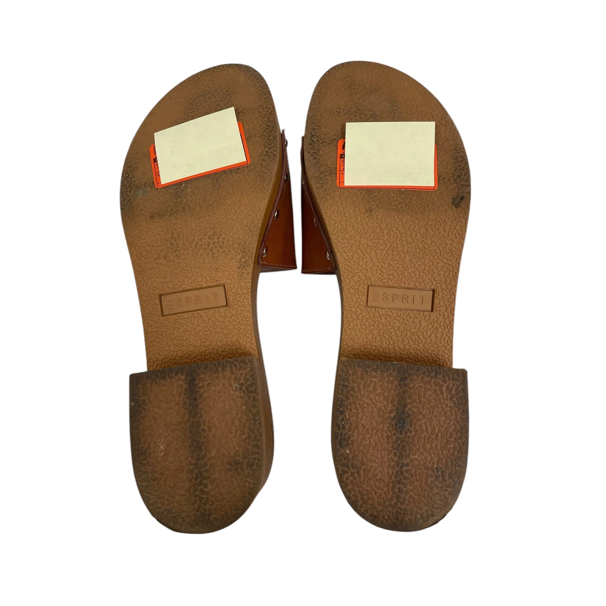 Shoes Heels Platform By Esprit In Brown, Size:10