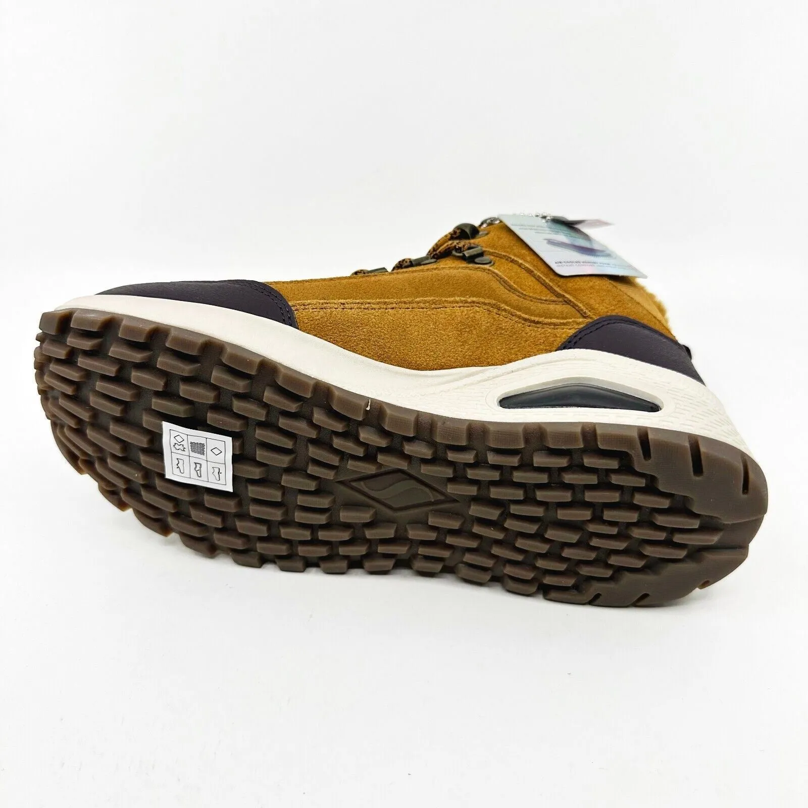 Skechers Uno Rugged Winter Feels Wheat Womens Size 8 Boot Sneakers