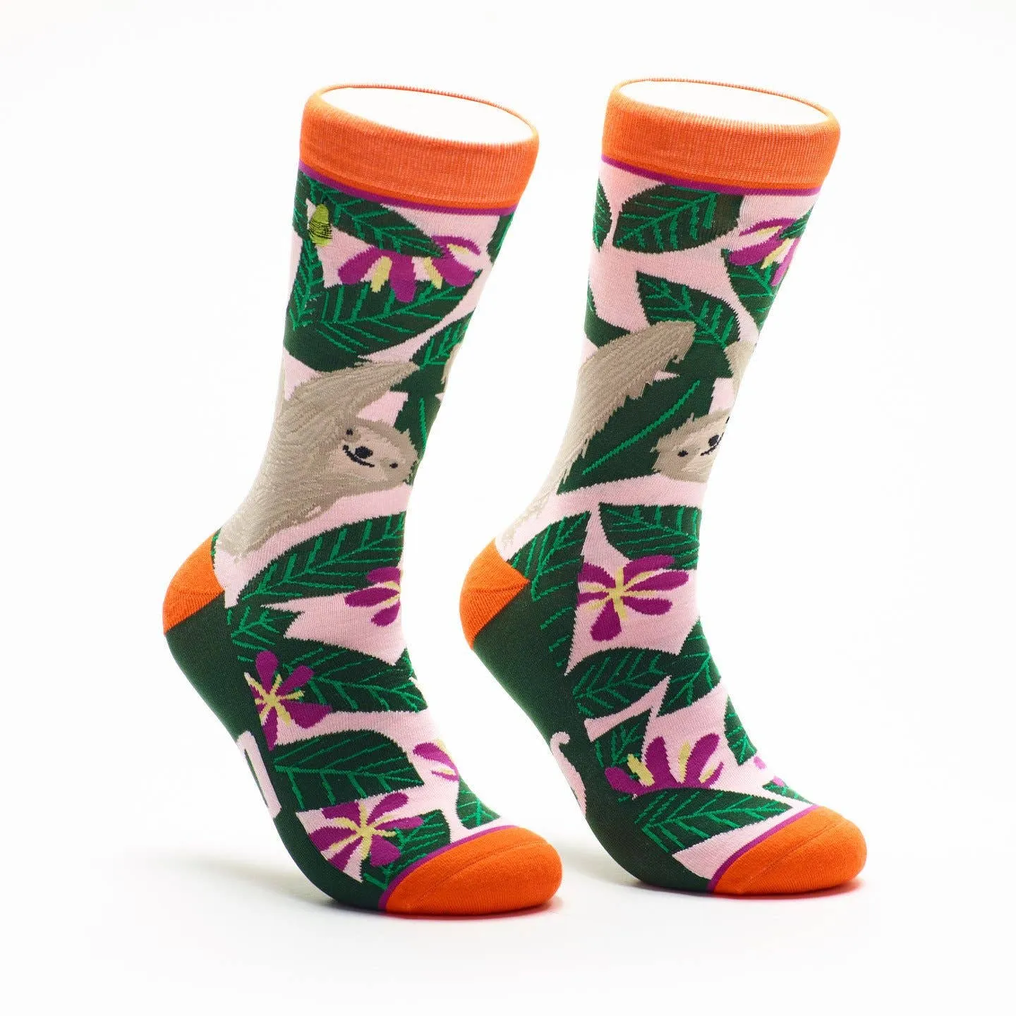 Slow Down Sloth Crew Socks