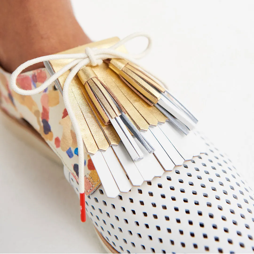 Tassel Soft Gold White
